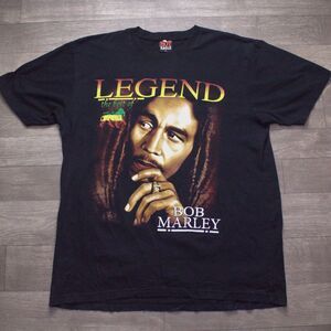 Vintage Bob Marley Jamaica Shirt XL Hot Eagle Double Sided